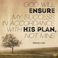 GOD'S WILL...