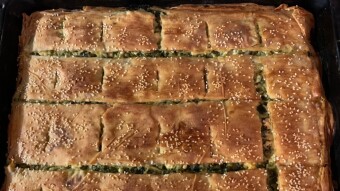 Foodbook #879 homemade spinach pie
