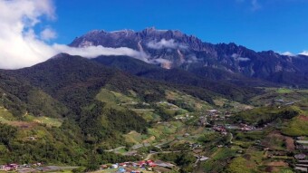 While waiting for Gunung Kinabalu 4101 m above sea level