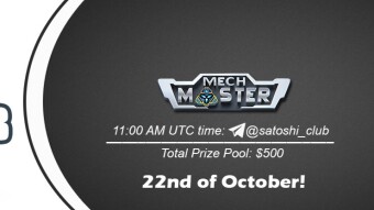 Join the AMA of Satoshi Club x Mech Master. Rewards: 500 USDT, October 22nd.