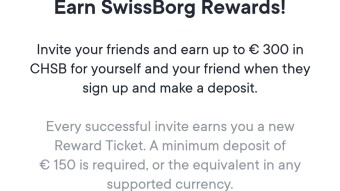 SWISSBORG DOUBLE UP FREE REWARD!!!