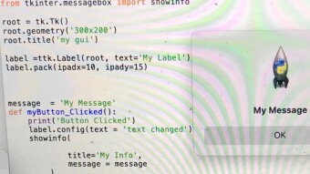 Python show messagebox