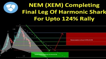 NEM (XEM) Completing Final Leg Of Harmonic Shark For Upto 124% Rally