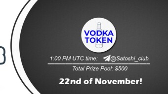 Join the AMA of Satoshi Club x Vodka Token. Rewards: 500 USDT, November 22nd.