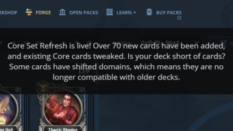 Gods Unchained 'Core Set Refresh' Puts Players Off