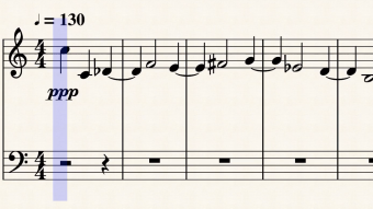 "Canone cromatico primo" (Philip Daniel) [SCROLLING SCORE]