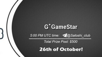 Join the AMA of Satoshi Club x Gamestar.exchange. Rewards: 500 USDT, October 26th.