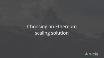Choosing an Ethereum scaling solution