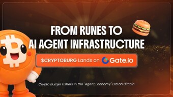 From Runes to AI Agent Infrastructure: $CRYPTOBURG Lands on Gate.io  Crypto Burger Ushers in the "Agent Economy" Era on Bitcoin