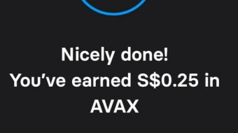 Earned USD$0.50 from Revolut's AVAX Lesson