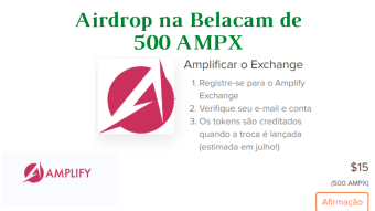 Airdrop na Belacam de 500 AMPX ~ $ 15,00 - Amplify