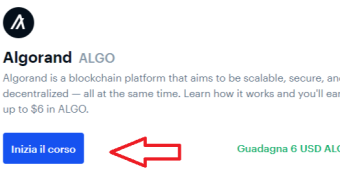 EARN ALGORAND WITH COINBASE EARN