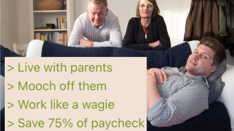 Why Aren't You Living With Your Parents and Saving All Your Money? | 4chan greentext