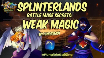Splinterlands -Battle Mage Secrets: Weak Magic by @nozem01