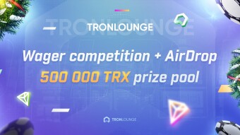 500 000 TRX in first TronLounge’s wager competiton + AirDrop