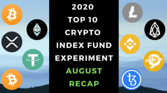EXPERIMENT - Tracking Top 10 Cryptos of 2020 - Month Eight - UP +83%