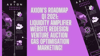 Axion's Roadmap Q1 2021: Liquidity Amplifier, Website Redesign, Venture Auction, Gas Optimisation, Marketing!