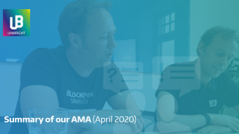 Unibright - Summary of our AMA (April 2020)