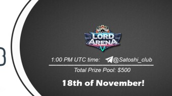 Join the AMA of Satoshi Club x Lord Arena. Rewards: 500 USDT, November 18th.