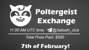 Join the AMA of Satoshi Club x Poltergeist Exchange . Rewards: 500 USDT, February 7th.