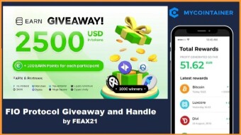FIO Protocol Giveaway and Handle