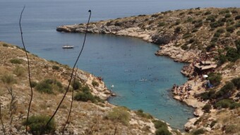 Greece - Around Athens – Vouliagmeni – Beaches: Ta Limanakia.