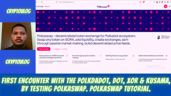 First Encounter With The Polkdadot, DOT, XOR & Kusama, By Testing PolkaSwap. Polkaswap Tutorial.