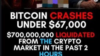 BITCOIN JUST CRASHES UNDER 67K 🥵🔥