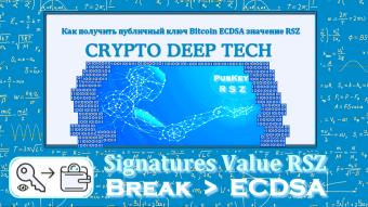 The very first serious vulnerability in Blockchain and how to get the public key Bitcoin ECDSA RSZ value from the RawTX file