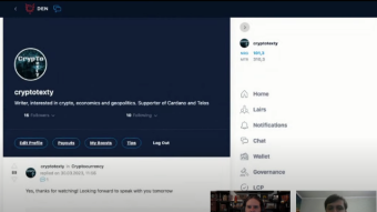 Conversation with Dave Johnson about Den.social crypto blog platform