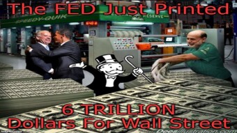The Federal Reserve Prints Out 6 Trillion Dollars For Wall Street