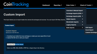 Importing MEXC data with Cointracking