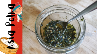 Shiso Pesto, Vodka and Tea