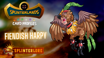 Splinterlands Epic Card Profile - Fiendish Harpy