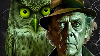 Man with Owl | AI Artwork | Made with Midjourney v4