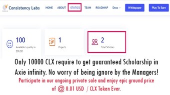 Consistency Labs Another investment in Axie infinity scholarship program to increase revenue