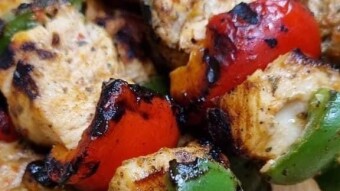 Foodbook #1258 homemade chicken souvlaki