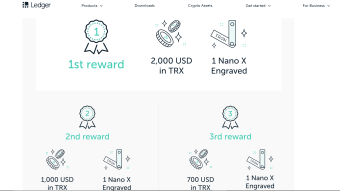 Ledger adds support for Tron and is giving away thousands of dollars in TRX and Ledger wallets !