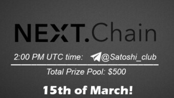 Join the AMA of Satoshi Club x NEXT.chain. Rewards: 500 USDT, March 15th.