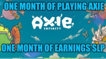 Axie Infinity - One month of earning $SLP