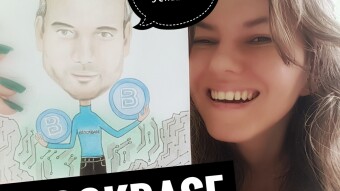 ⭐CryptoCartoon of Ricardo Schiller founder of BlockBase