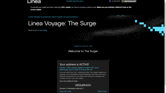 Linea Voyage “The Surge”: LXP-L Reward to incentivize liquidity within the Linea ecosystem!