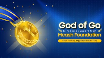 God of Go to receive support from Mcash Foundation after winning dAppOnDemand voting