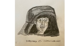 Inktober 15 and 16: Helmet and Compass