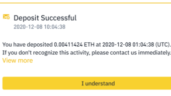 My first withdrawal!