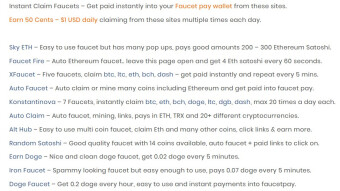 A List Of 25+ Quick Claim, Instant Pay Faucets To Visit Daily