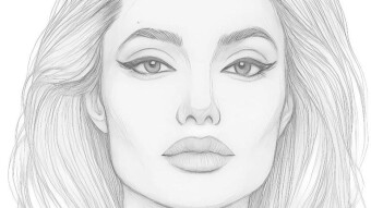 Angelina Jolie Pencil Drawing