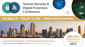 2020 Techno Security & Digital Forensic conference in San Diego CA on March 9th-11th