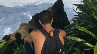 View From the Cliff at Playa Cocles in Costa Rica