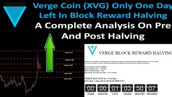 Verge Coin (XVG) Only One Day Left In Block Reward Halving | Complete Analysis Pre And Post Halving